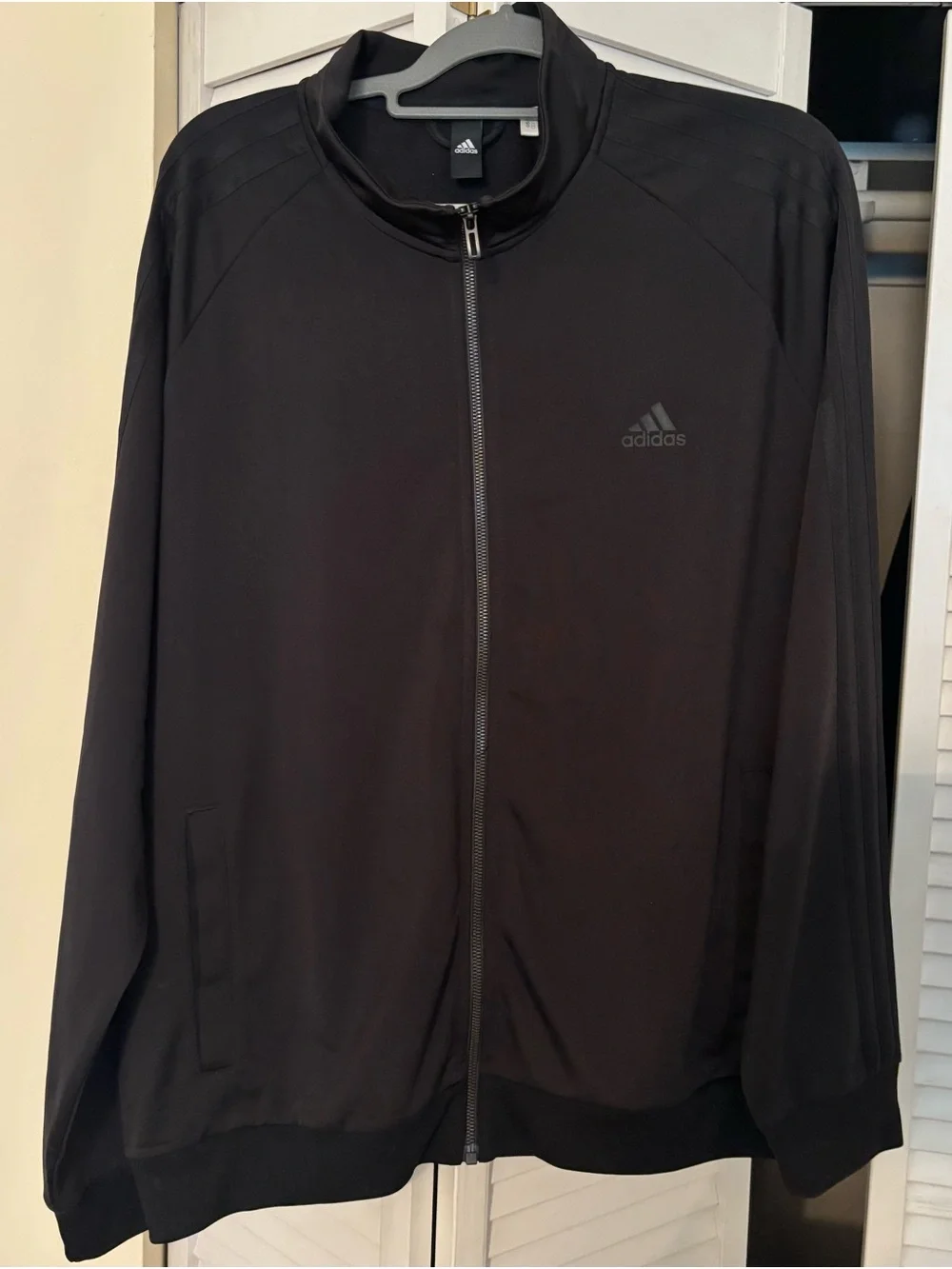 adidas Men’s Black Zip-Up Performance Jacket